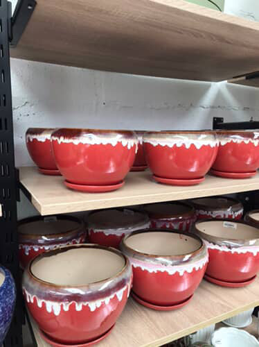 Red peper Pot en céramique