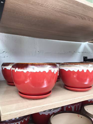 Red peper Pot en céramique
